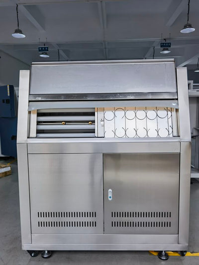 UV aging test chamber for coatings and inks