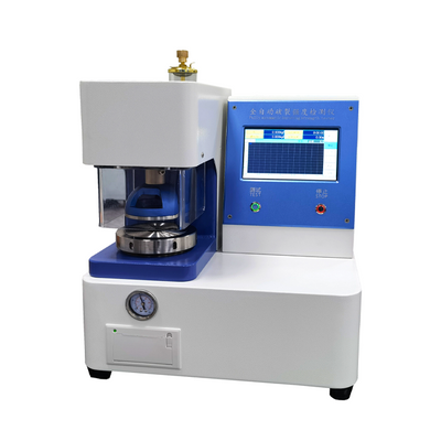 Cardboard bursting strength testing machine